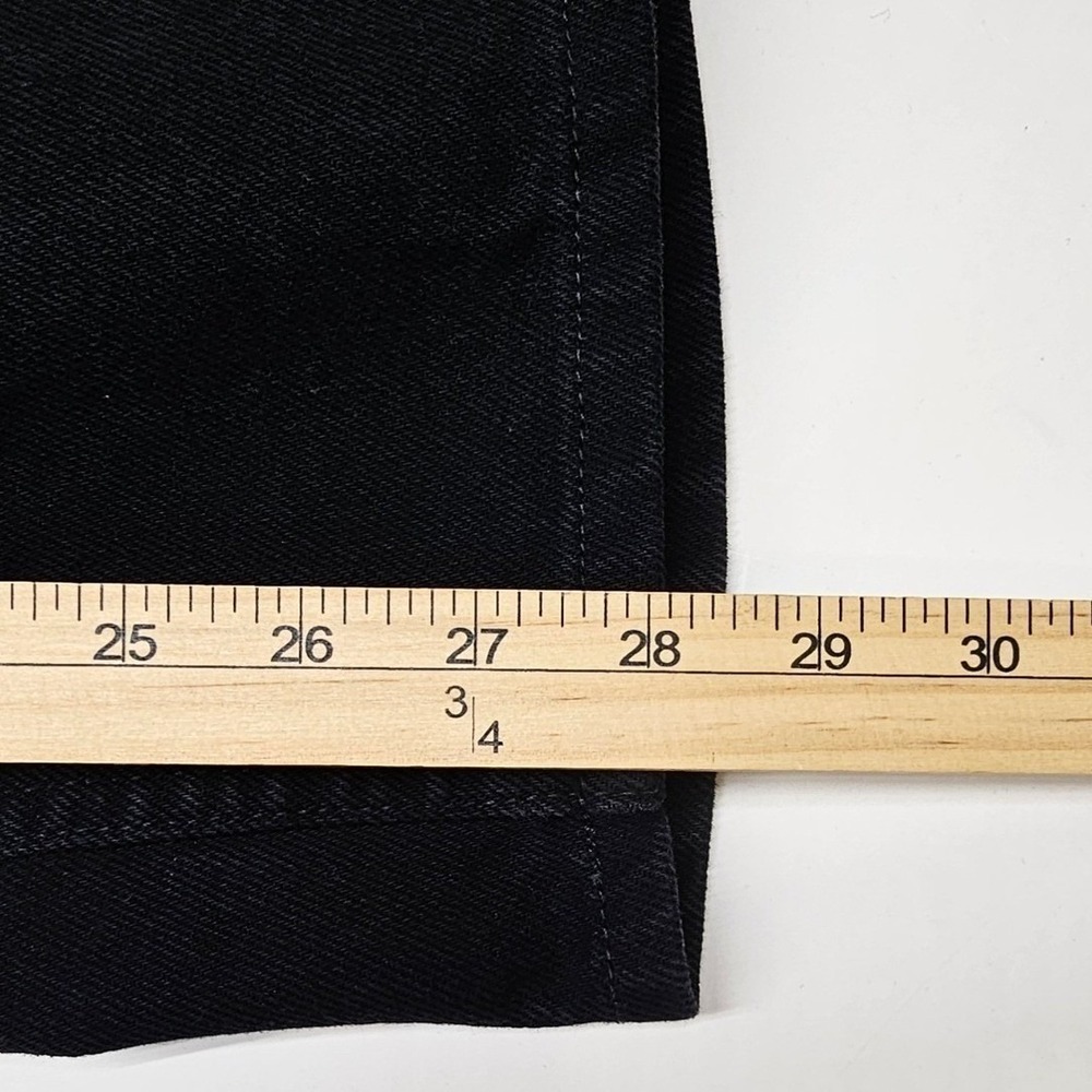 LL Bean Mens Classic Fit Black Denim Jeans 37x29 Straight Leg 100% Cotton 220626 - Picture 5 of 12
